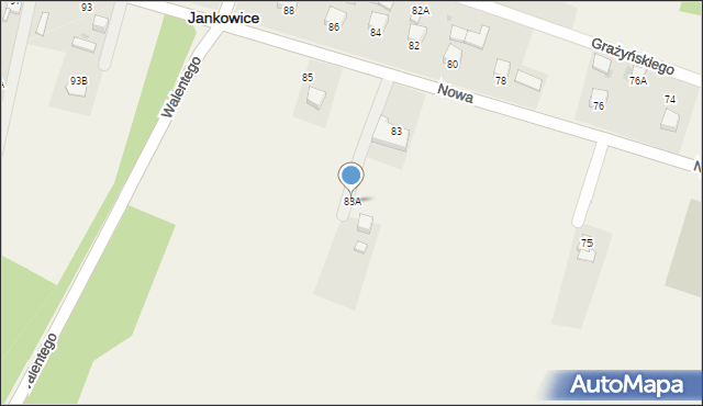 Jankowice, Nowa, 83A, mapa Jankowice