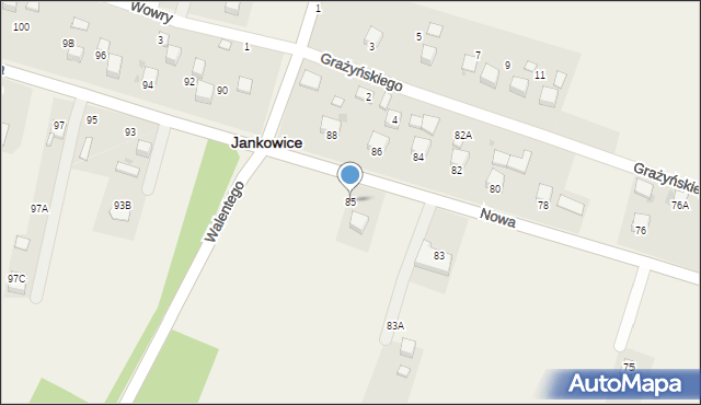 Jankowice, Nowa, 85, mapa Jankowice