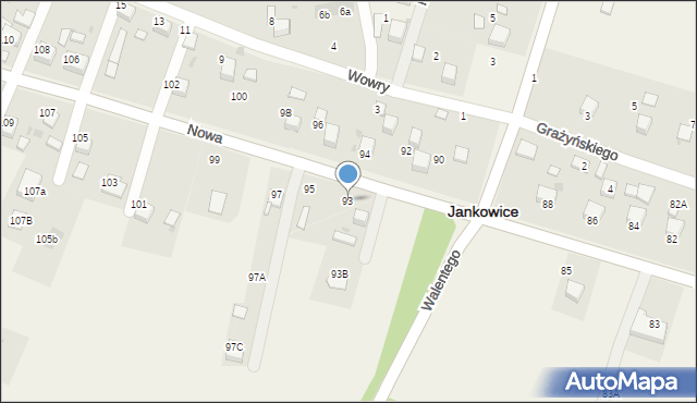 Jankowice, Nowa, 93, mapa Jankowice