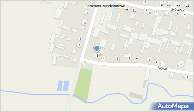 Jankowo-Młodzianowo, Nowa, 3, mapa Jankowo-Młodzianowo