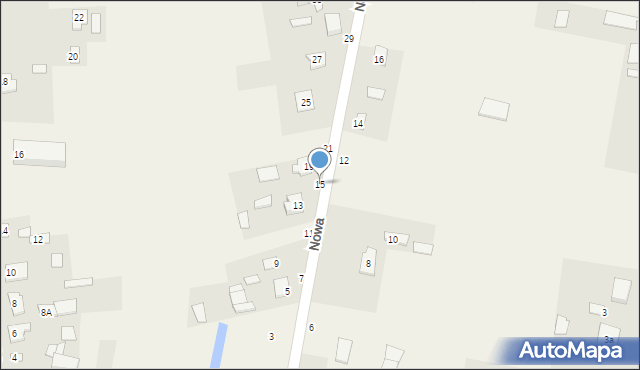 Janów Podlaski, Nowa, 15, mapa Janów Podlaski