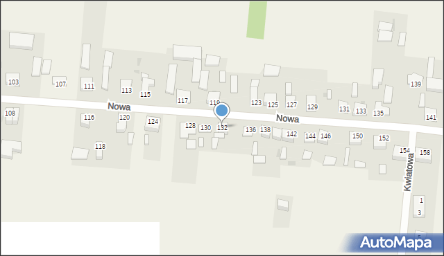 Jarosty, Nowa, 132, mapa Jarosty