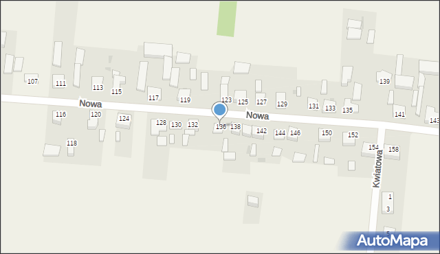 Jarosty, Nowa, 136, mapa Jarosty