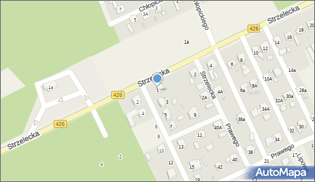 Jemielnica, Nowe Osiedle, 1, mapa Jemielnica