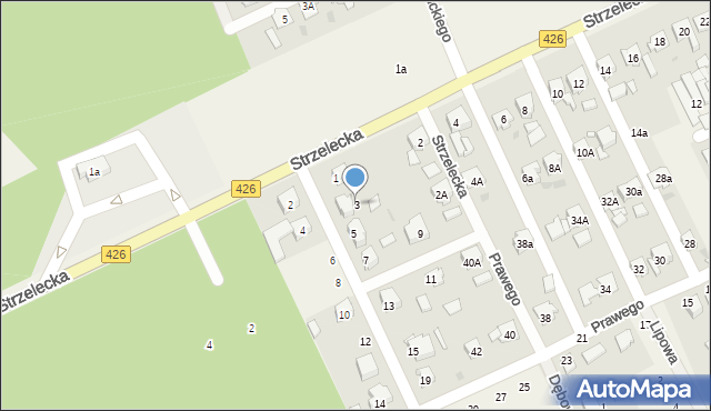 Jemielnica, Nowe Osiedle, 3, mapa Jemielnica