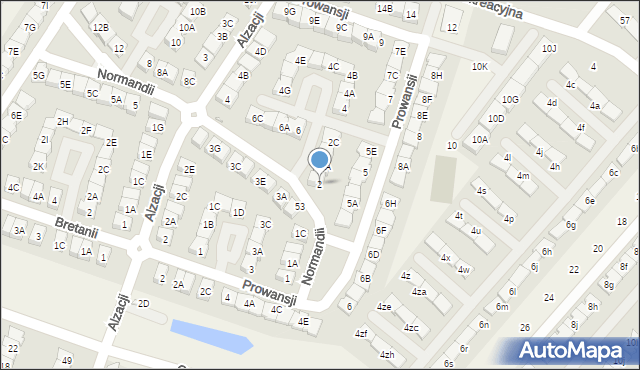 Józefosław, Normandii, 2, mapa Józefosław