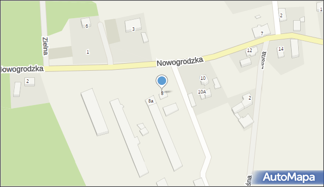 Kaczenice, Nowogrodzka, 8, mapa Kaczenice