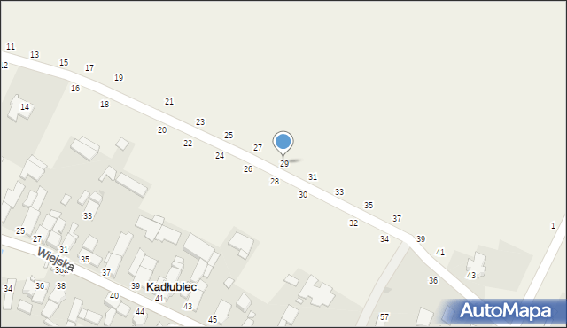 Kadłubiec, Nowa, 29, mapa Kadłubiec