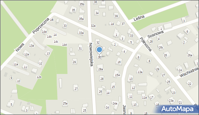 Kaliska, Nowowiejska, 30, mapa Kaliska