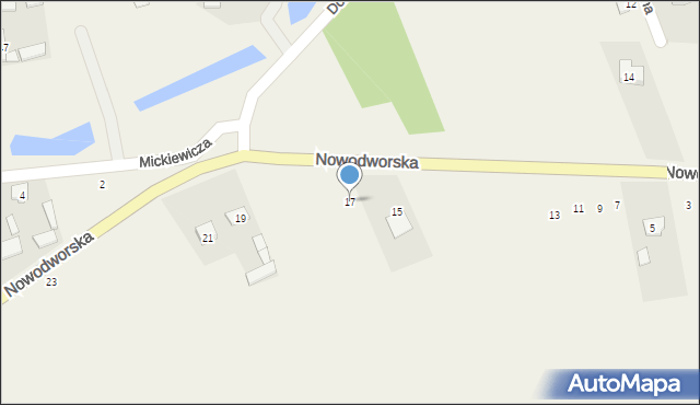 Kałuszyn, Nowodworska, 17, mapa Kałuszyn