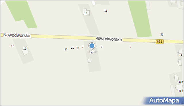 Kałuszyn, Nowodworska, 5, mapa Kałuszyn
