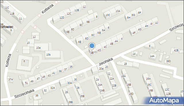 Katowice, Nowowiejskiego Feliksa, 4E, mapa Katowic