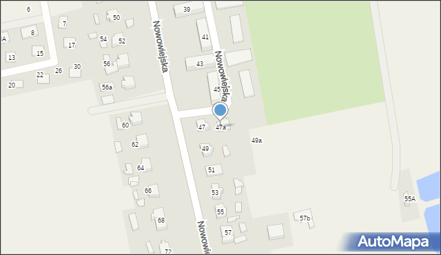 Kaźmierz, Nowowiejska, 47a, mapa Kaźmierz