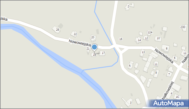 Kędzierzyn-Koźle, Nowowiejska, 19, mapa Kędzierzyna-Koźle