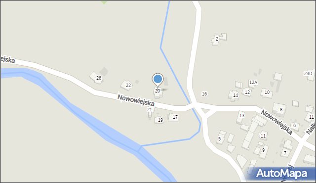 Kędzierzyn-Koźle, Nowowiejska, 20, mapa Kędzierzyna-Koźle