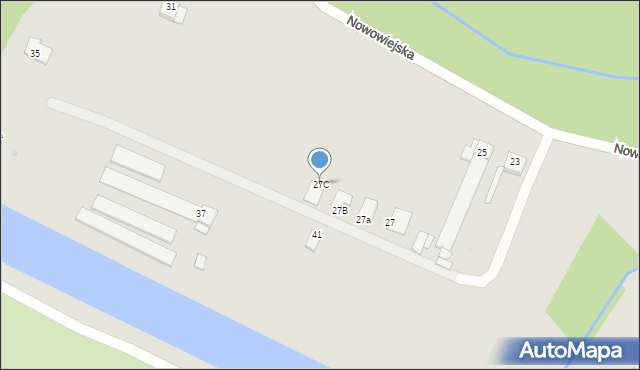 Kędzierzyn-Koźle, Nowowiejska, 27C, mapa Kędzierzyna-Koźle