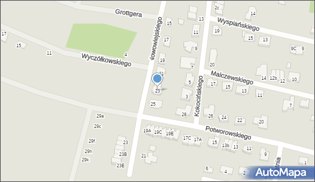 Kępno, Nowowiejskiego, 23, mapa Kępno