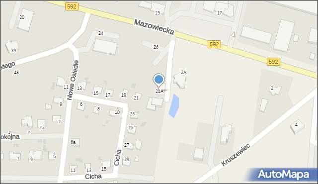 Kętrzyn, Nowe Osiedle, 21A, mapa Kętrzyn