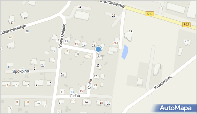 Kętrzyn, Nowe Osiedle, 23, mapa Kętrzyn