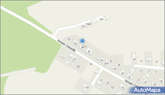 Kicin, Nowe Osiedle, 48, mapa Kicin
