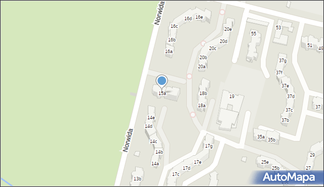 Kluczbork, Norwida Cypriana Kamila, 15a, mapa Kluczbork