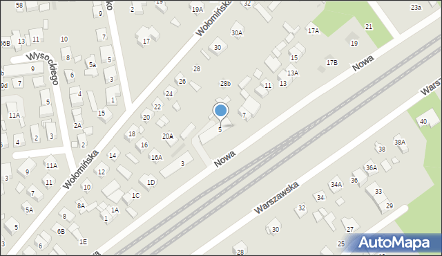 Kobyłka, Nowa, 5B, mapa Kobyłka