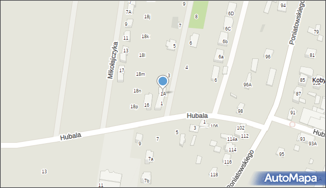 Kobyłka, Nowaka-Jeziorańskiego Jana, 1A, mapa Kobyłka