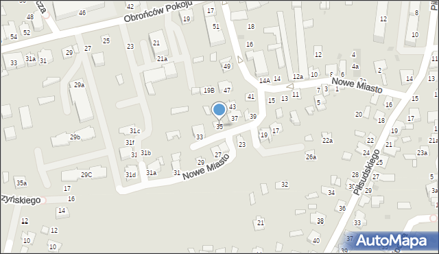 Kolbuszowa, Nowe Miasto, 35, mapa Kolbuszowa