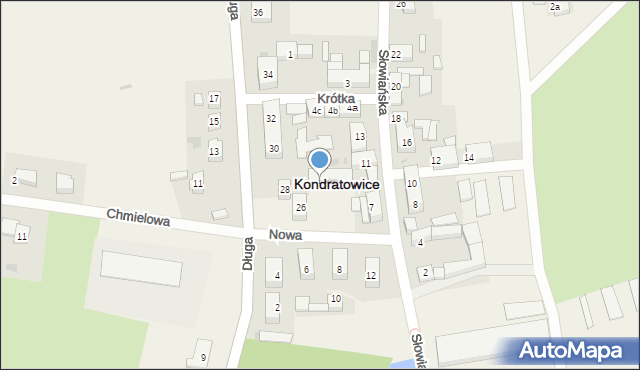 Kondratowice, Nowa, 1, mapa Kondratowice