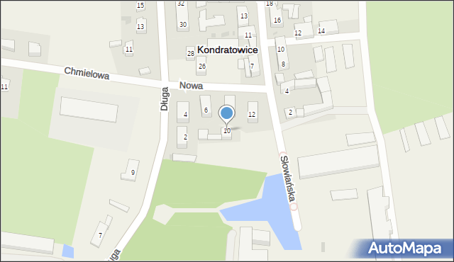 Kondratowice, Nowa, 10, mapa Kondratowice