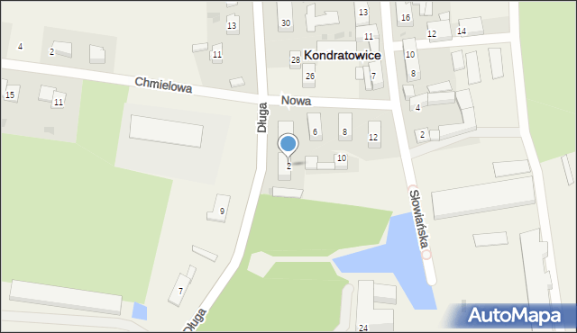 Kondratowice, Nowa, 2, mapa Kondratowice