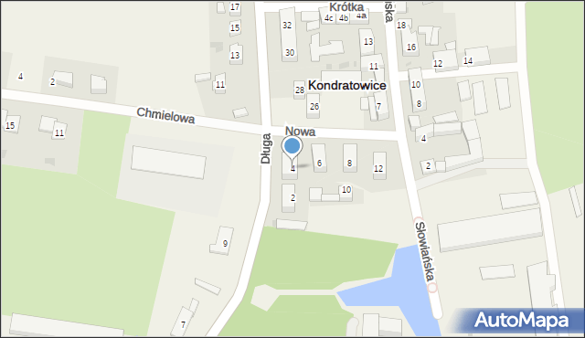 Kondratowice, Nowa, 4, mapa Kondratowice