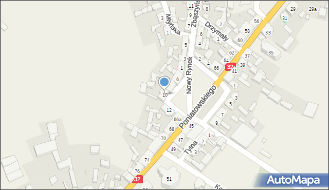 Kopanica, Nowy Rynek, 10, mapa Kopanica