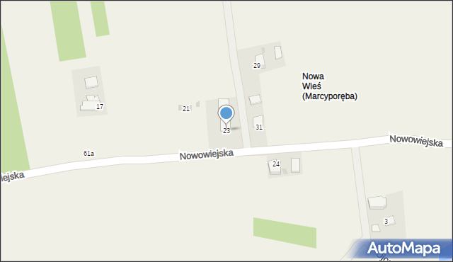 Kopytówka, Nowowiejska, 23, mapa Kopytówka