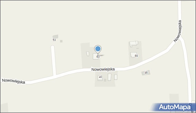 Kopytówka, Nowowiejska, 63, mapa Kopytówka