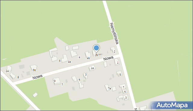 Kostrzyn nad Odrą, Nowa, 2b, mapa Kostrzyn nad Odrą