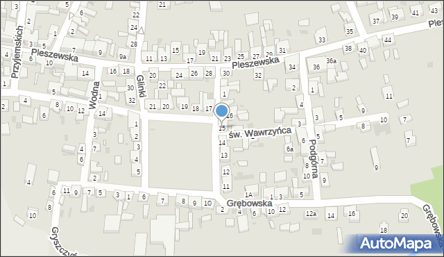 Koźmin Wielkopolski, Nowy Rynek, 15, mapa Koźmin Wielkopolski