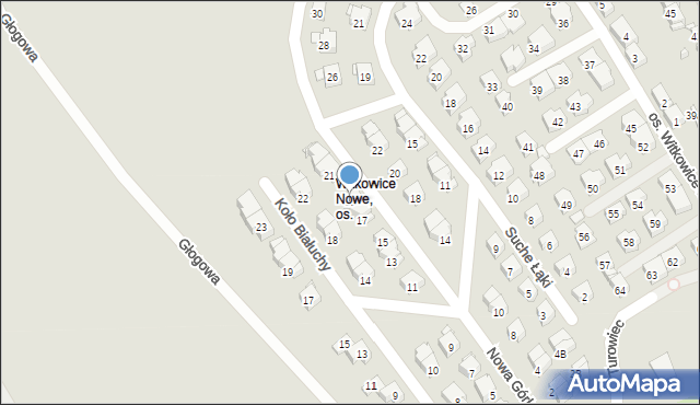 Kraków, Nowa Górka, 19, mapa Krakowa