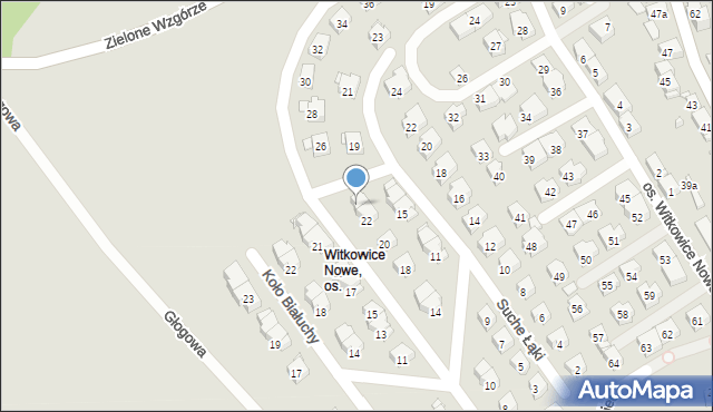 Kraków, Nowa Górka, 24, mapa Krakowa