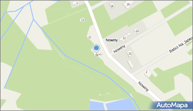 Krakowiany, Nowiny, 19, mapa Krakowiany