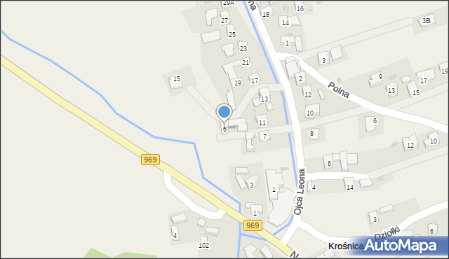 Krośnica, Nowotarska, 6, mapa Krośnica