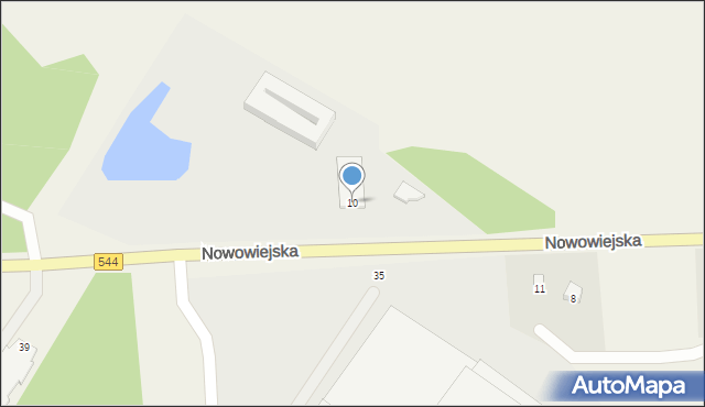 Kruki, Nowowiejska, 10, mapa Kruki