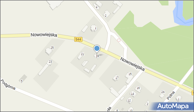 Kruki, Nowowiejska, 19, mapa Kruki