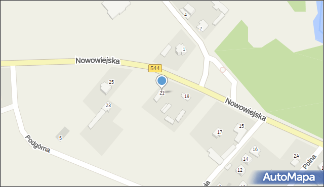 Kruki, Nowowiejska, 21, mapa Kruki