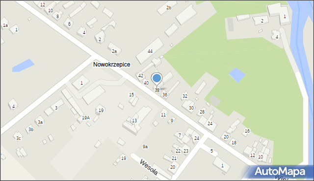 Krzepice, Nowokrzepice, 38, mapa Krzepice