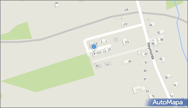 Krzeszowice, Nowa, 9, mapa Krzeszowice