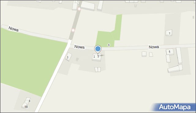 Krzywin, Nowa, 3, mapa Krzywin