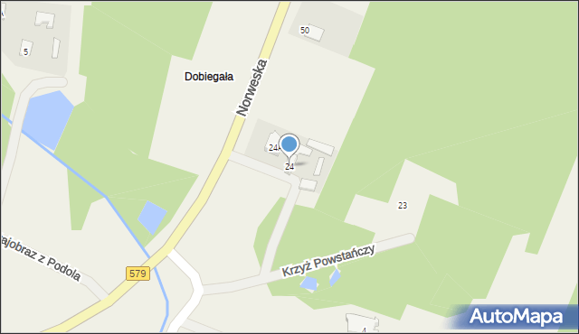 Kuklówka Radziejowicka, Norweska, 24, mapa Kuklówka Radziejowicka
