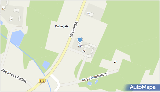 Kuklówka Radziejowicka, Norweska, 24A, mapa Kuklówka Radziejowicka