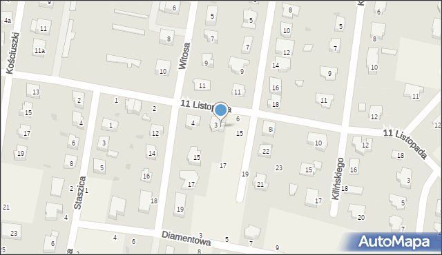 Kunice, Nowowiejska, 13, mapa Kunice